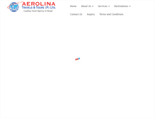 Tablet Screenshot of aerolinatours.com